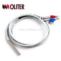 high accuracy sus304 probe waterproof IP68 silicone rubber cable platinum resistance manufacturer pt100 sensor